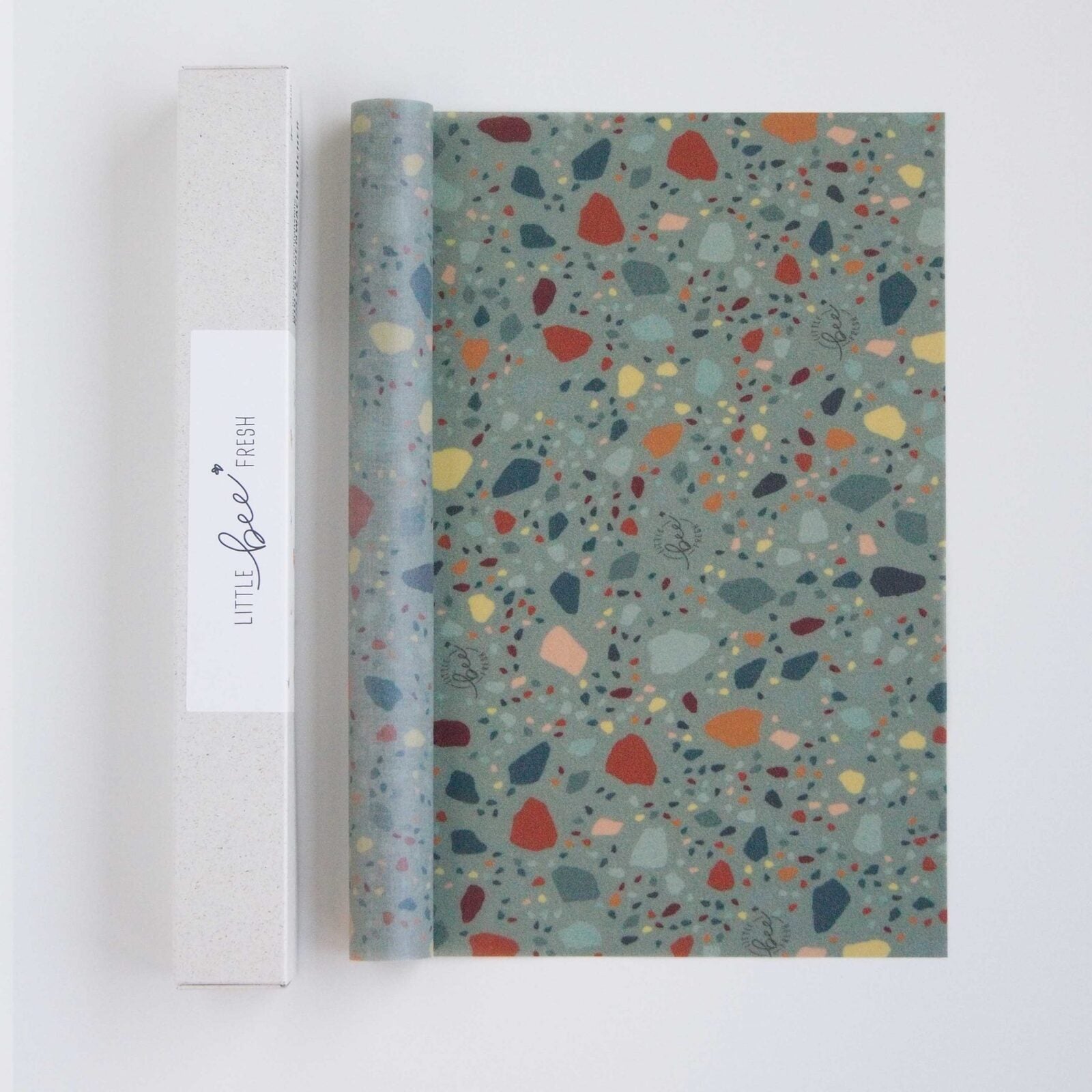Bienenwachstuch-Rolle Terrazzo