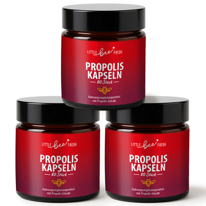 Spar-Set – 3x Propolis Kapseln – 320mg Extraktpulver | 90 Stück