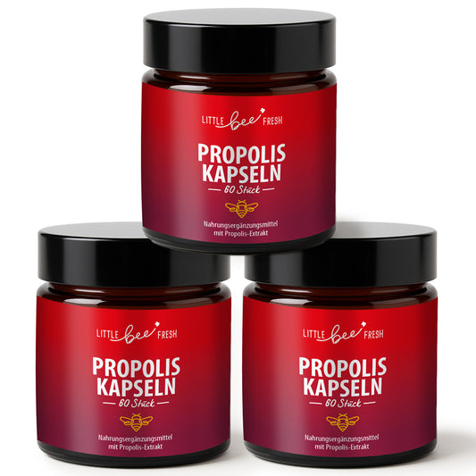 Spar-Set – 3x Propolis Kapseln – 320mg Extraktpulver | 90 Stück
