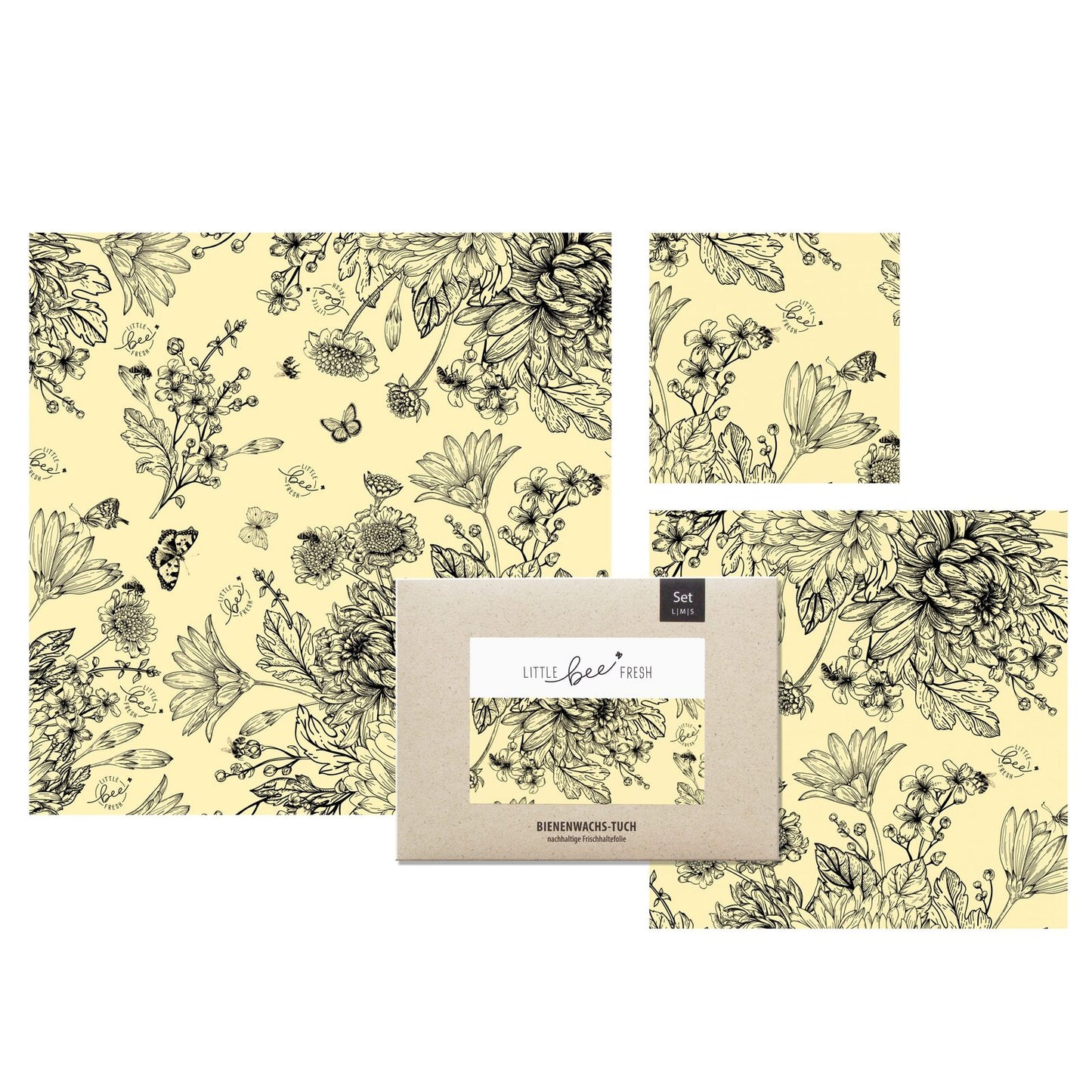 Starter-Set Blumenwiese schwarz-weiss