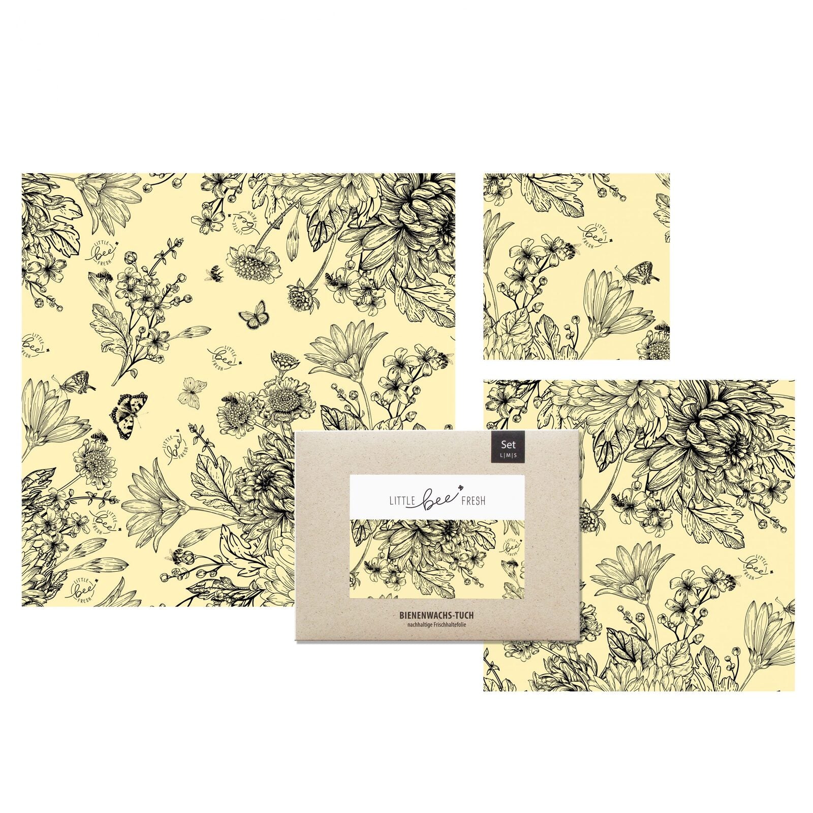 Starter-Set Blumenwiese schwarz-weiss