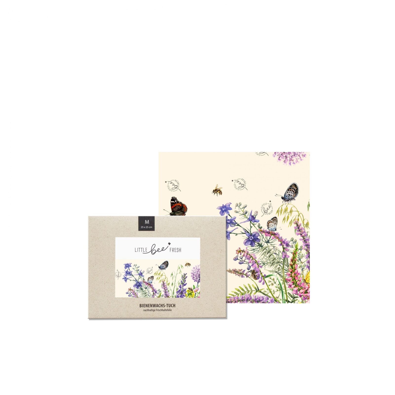 Mittleres Bienenwachstuch M Bunte Blumenwiese