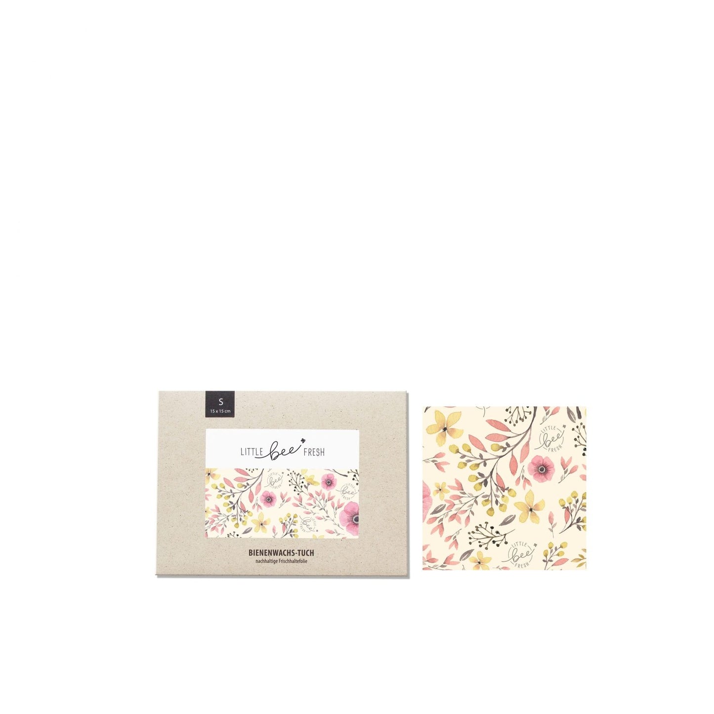 Kleines Bienenwachstuch S Rosa