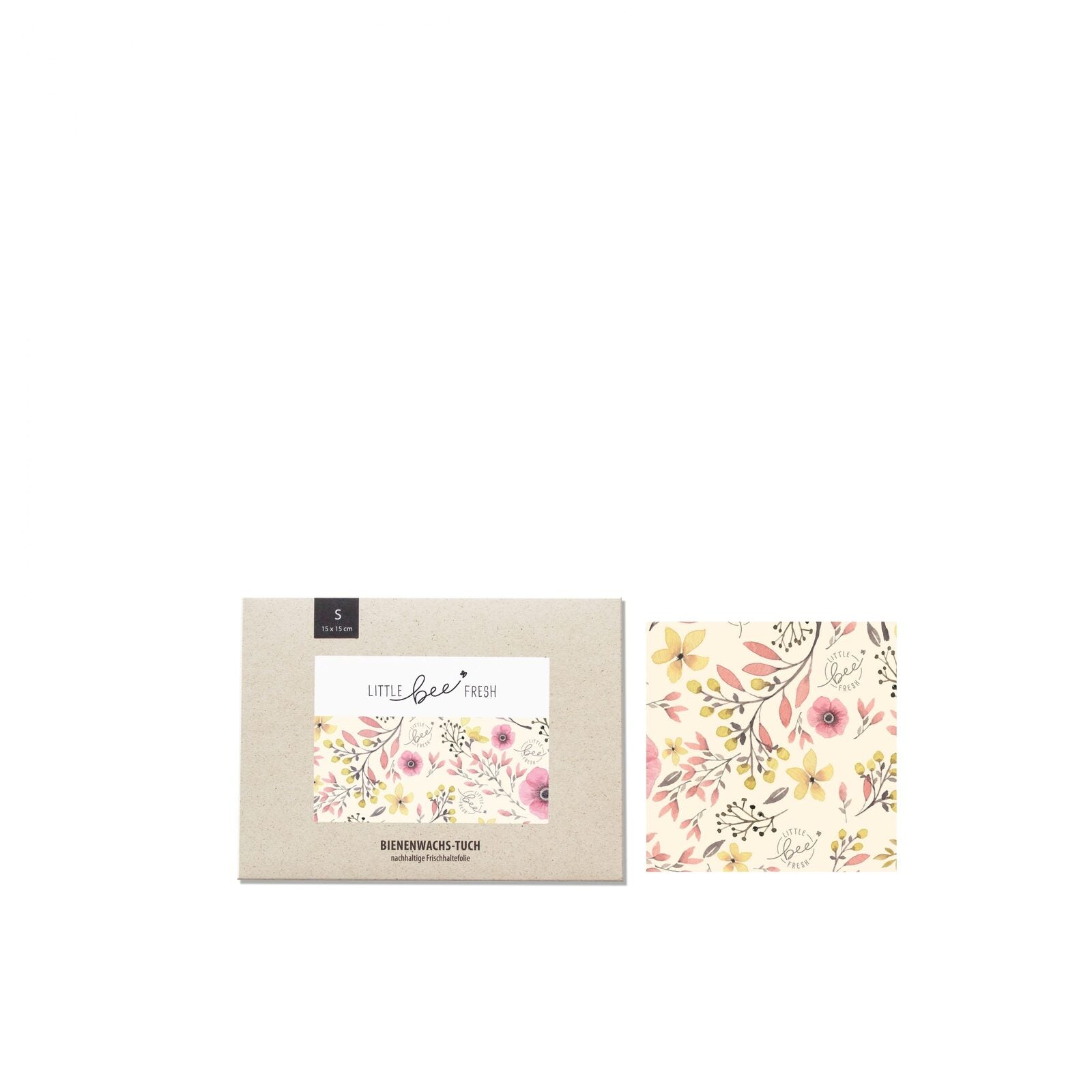 Kleines Bienenwachstuch S Rosa