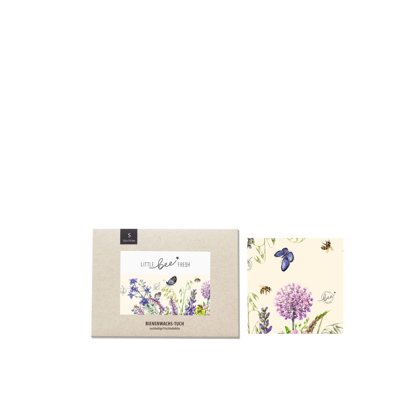 Kleines Bienenwachstuch S Blumenwiese bunt