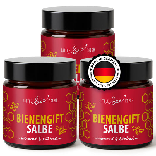 3-Monatsvorrat: 3x Bienengiftsalbe wärmend & kühlend