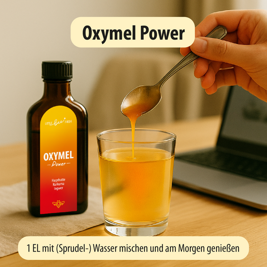 Oxymel Power – starte mit Fokus & Energie | mit Kurkuma, Ingwer und Hagebutte