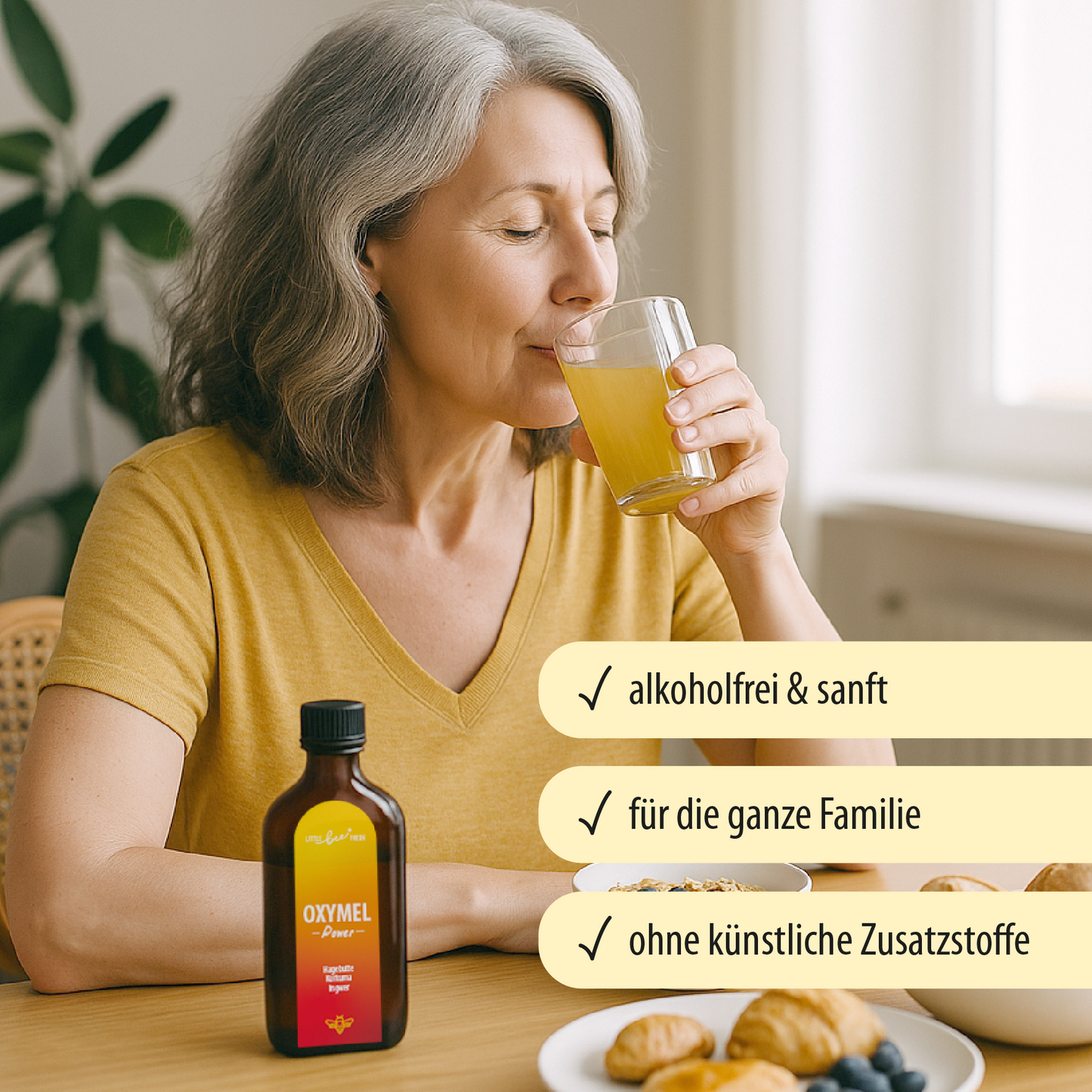 Oxymel Power – mit Kurkuma, Ingwer und Hagebutte