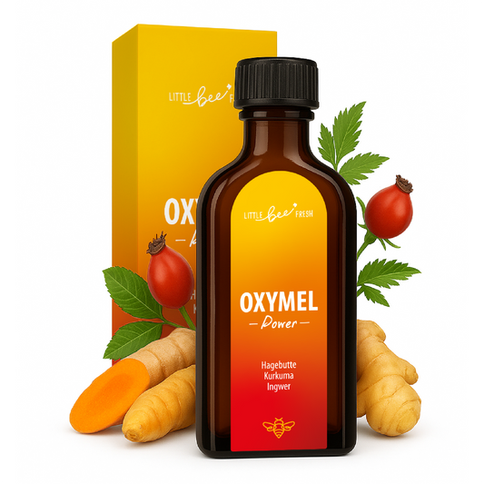 Oxymel Power – mit Kurkuma, Ingwer und Hagebutte