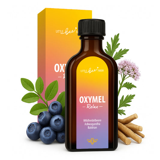 Oxymel Relax – für innere Ruhe & Ausgleich | mit Wildheidelbeere, Ashwagandha & Baldrian